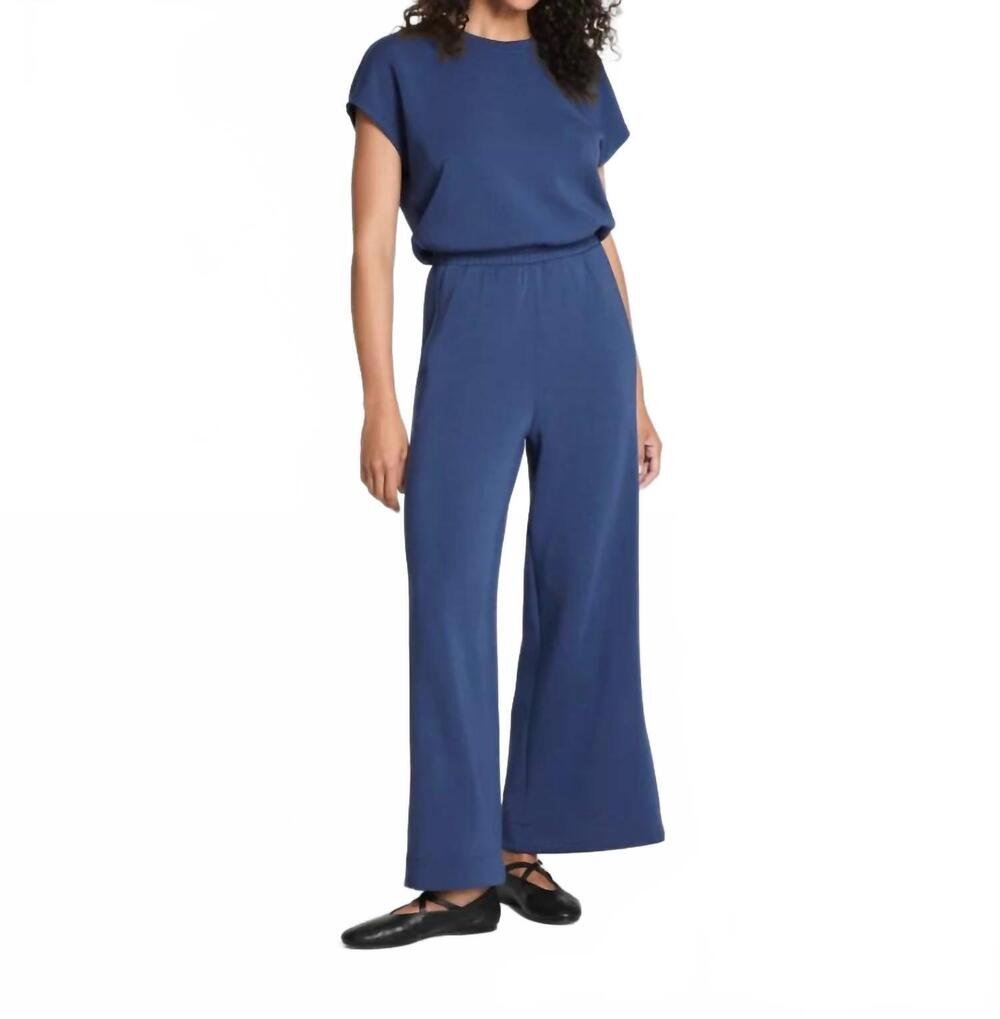 NEW SPANX airessentials cinched jumpsuit in faded indigo